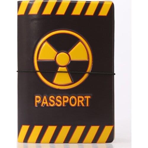 Fashion Personalized cartoon icon danger passport holder passport cover documents Set Travel Card Bag Credit Card Holder