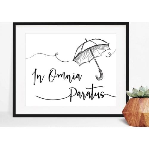 Canvas HD Prints Wall Art Pictures Umbrella Letters Modern Nordic Style Painting Home Decoration Modular Poster For Living Room