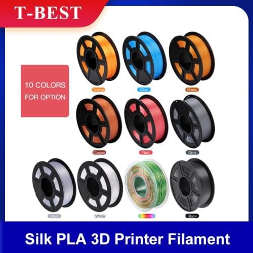 SUNLU Silk PLA 3D Printer Filament 1.75mm Dimensional Accuracy +/- 0.02mm 1kg(2.2lbs) Spool, Rainbow Color