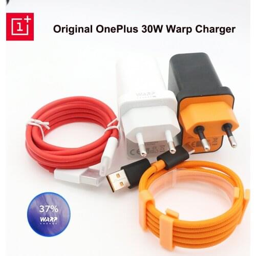 OnePlus 8 Pro Charger Original 30W EU Plug Quick Mclaren Warp Charge 6A Type C Cable for Oneplus 8 7 7T Pro 6 6T 5 5T 3 3T