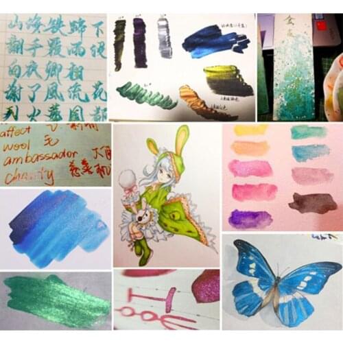 56Bottles Cosmetic Grade Pearlescent Mica Powder Epoxy Resin Dye Pearl Pigment