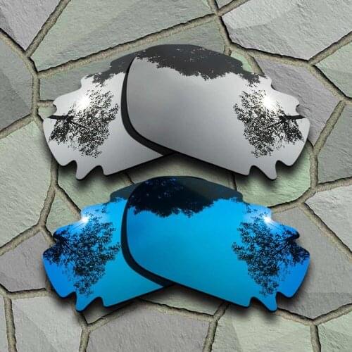 Chrome&Sky Blue Sunglasses Polarized Replacement Lenses for Oakley Jawbone Vented