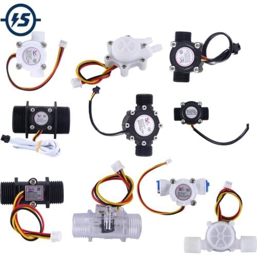 Water Flow Hall Sensor Switch Flowmeter Hall Sensor Counter Transparent G1 G3 1 inch 2 inch 4 inch 8 inch