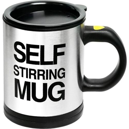Self Stirring Coffee Mug Cup Electric Stainless Steel Automatic Self Mixing & Spinning Home Office Travel Mixer Milk Whisk Cup