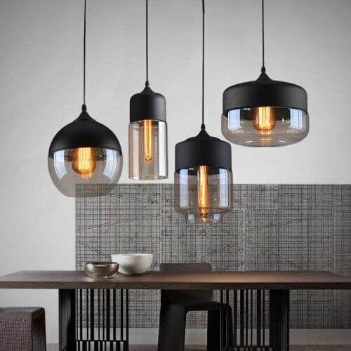 Nordic Modern Pendant Light Led Lamp Glass Lamp Shade Dining Room Hang Fixtures Kitchen Lighting Lustre Suspension Luminaire