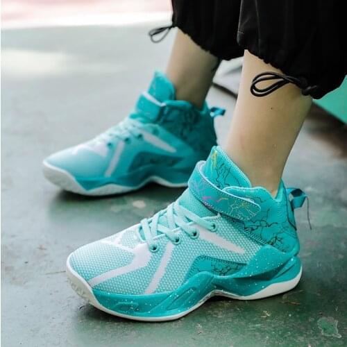 Boy Girls Sports Shoes Mens Outdoor Trainers Unisex Basketball Shoes for Kids School Training Shoes High Top Basket Boots Male