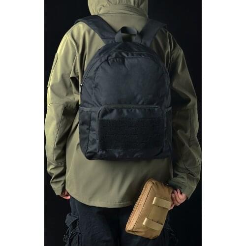 Tactical Military Backpack Expanding Foldable Lightweight Molle Laser Cut Hook And Loop 500D Nylon Bags Airsoft Accessories