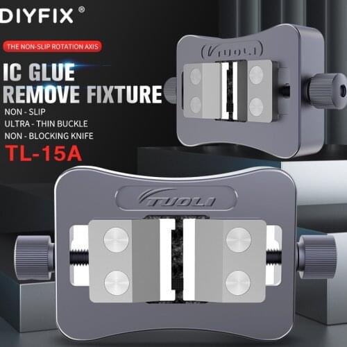 DIYFIX TL-15A Universal IC Glue Remove Fixture Flexible BGA Size 1.5-2.0 mm For iPhone Motherboard Soldering Repair Holder