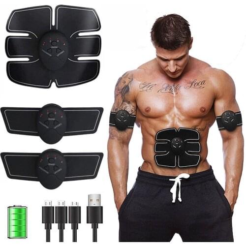 USB Rechargeable EMS Wireless Muscle Stimulator Smart Fitness Abdominal Hip Trainer Weight Loss Stickers Body Slimming Home Gym