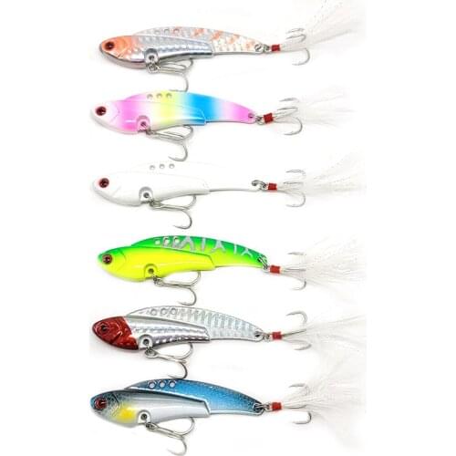 1PC 13g/18g/25g/30g 3D Metal Vib Blade Lure Sinking Vibration Baits Artificial Vibe for Bass Pike Perch Fishing Peche