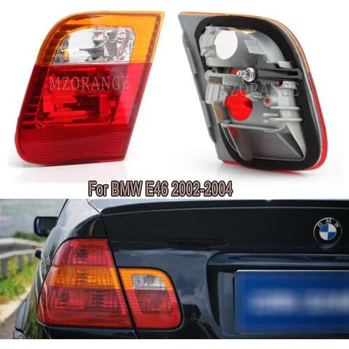 MIZIAUTO Inner Rear Brake Tail Light For BMW E46 2002 2003 2004 Warning Turn Signal Stop Lamp Taillights Car Styling