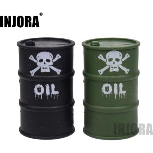 INJORA Military Plastic Oil Drum Tool for 1/10 RC Rock Crawler Axial SCX10 90047 TAMIYA CC01 D90 D110 TF2 Traxxas TRX4