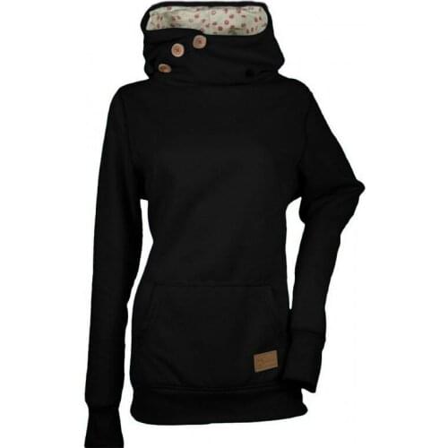 Hoodies Women Turtleneck Plus Warm Harajuku Printed Pullovers Womens Oversize Patchwork Leisure Chic Sweatshirts Pullover Tops