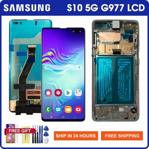 6.7'' Original Lcd Screen for Samsung Galaxy S10 5G Lcd Display Touch Screen Digitizer Assesmbly For Samsung G977 G9770