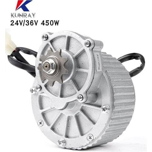 450W 24V/36V MY1018 DC Gear Brushed Motor Electric Bicycle Motor Ebike Brushed DC Motor E SCOOTER Motor Electric Bicycle Parts