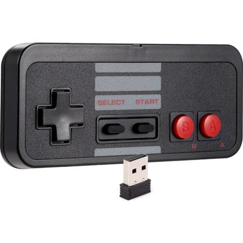 2.4GHz Wireless USB Controller Gamepad Joystick Compatible with NES Retro Games for Windows 10/8/7 PC MAC Linux Raspberry Pi