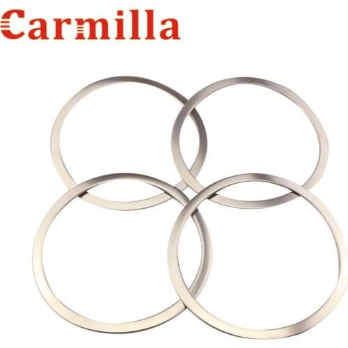 Carmilla Stainless Steel Car Styling Door Speaker Ring Cover Speaker Decoration Trim for Nissan Qashqai J11 2014 2015 2016