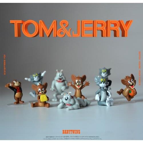 9Piece/lot 3-4cm Cat and mouse decoration model car interior decoration DIY decoration