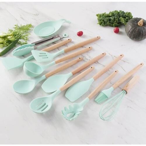 12pcs Silicone Kitchen Accessories Utensils Set Kitchenware Cooking Tool set Cooking Pots Set Non-Stick Cooking Utensils Baking