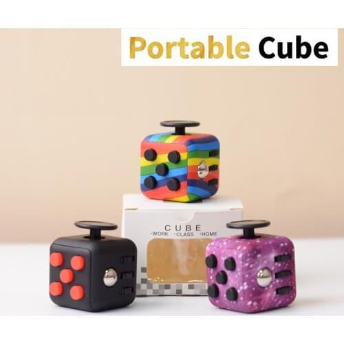 Popular Cube Toy Dice Decompression Color Children Educational Toy Adult Anti-stress Finger Sports Exercise Dice