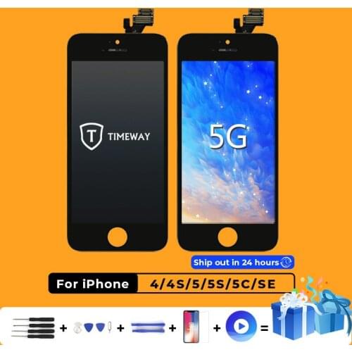 TIMEWAY PR7 AAA+ For iPhone 5G 5S 5C SE Touch Screen No Dead Pixel For iPhone 5G 5SE 5C LCD Assembly Digitizer Replacement