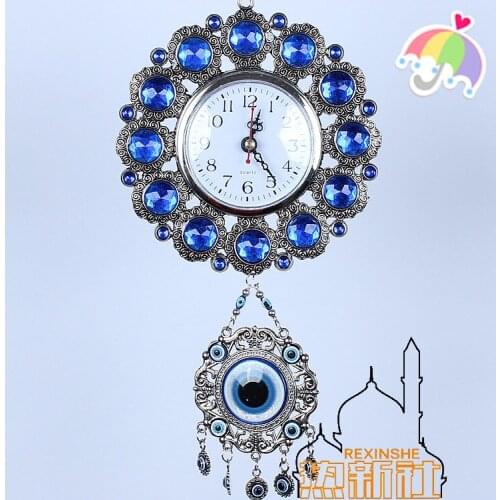Turkey blue eyes hanging diamond eyes watch Muslim peace watch pendant pendant evil "