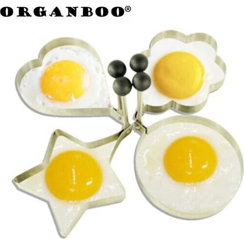 Stainless Steel Omelette Device DIY Food Fried Egg Mold Model Love Star Eggs Mould Cake Mould Pancake Breakfast Mold