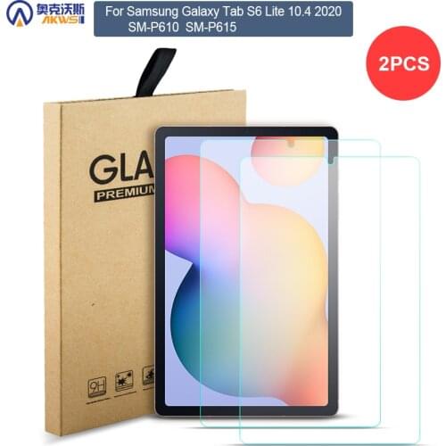 Tempered Glass for Samsung Galaxy Tab S6 Lite 10.4 SM P610 P615 SM-P610 Screen Protector HD Film 2pieces