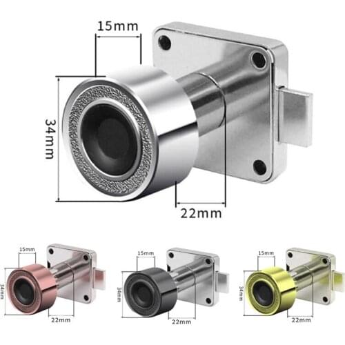 USB charging zinc alloy drawer lock wardrobe cabinet lock electronic lock office 20 smart fingerprint lock