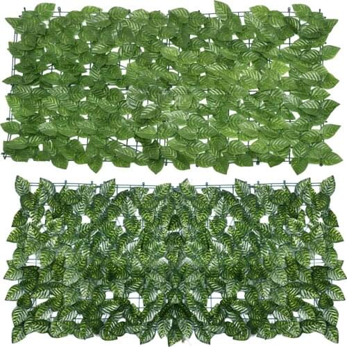 05x1M3M 1x3M Artificial Ivy Leaf Hedge Screening Roll Green Leaf Privacy Fence Balcony UV Protection For Outdoor Garden Cosy
