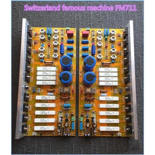 1: 1 Imitation Switzerland FM711 HIFI level power amplifier board plate 250W + 250W RCA single-ended input Edition