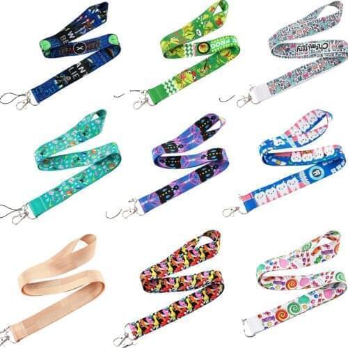 10pcs/lot BH1589 Blinghero Cartoon Alien Frog Yoga Teeth Lanyard for Phone Neck Strap Chemistry Lanyard for Camera Badge Gift