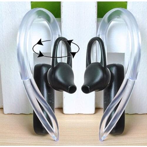 2Pcs 6mm 7mm 8mm 10mm Transparent Silicone Earhook Loop Clip Headset Ear Hook For Bluetooth Earphone