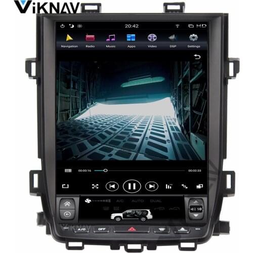 Android car multimedia radio player 12.1 inch For-Toyota Alphard AH20 2010-2014 auto DVD player vertical screen GPS Navigation