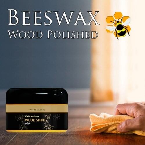 Wood Care Seasoning Beewax Solid Wood Maintenance Cleaning Polished Care Beeswax Waterproof Wear-Resistant Wax Furniture Care
