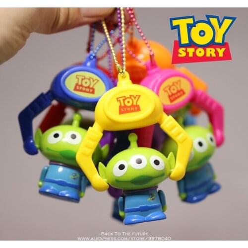 Disney Toy Story 4 Alien 6 styles Buzz Lightyear Woody Q Version 7cm PVC Action Figures Dolls Kids Toys model for Children gift