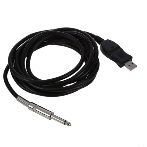 Guitar to USB Interface Link Connection Instrument Cable