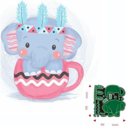 Metal Cutting Dies Animal Elephant Scrapbooking Paper Cards Decorative Craft Embossing