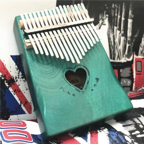 17 Keys Kalimba Mini Wooden Hollow Out Carved Children Adults Simple Handmade Keyboard Musical Instrument for Beginners 2021