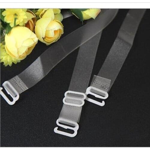 3 Pairs Practical Clear Crystal Invisible Bra Set Shoulder Straps Transparent