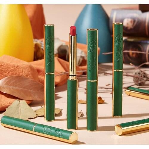 Retro Velvet Small Tube Lipstick Mist Matte Lipstick Waterproof Sweat Proof Easy Color Explosion Style