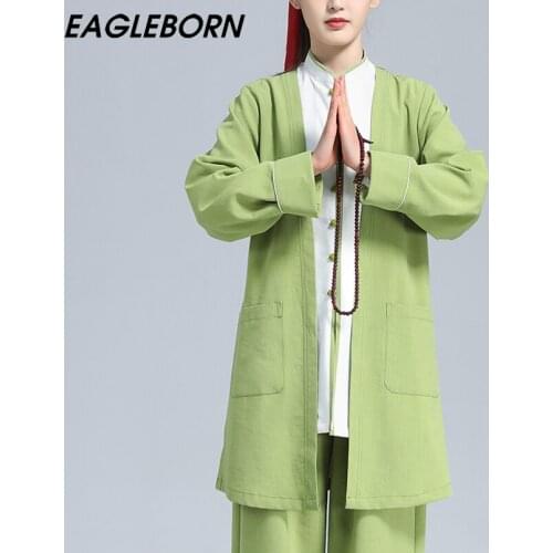 New Tai Chi Suit Cotton Linen Tai Chi Uniform Practice Clothes Men Women Kungfu Clothing Traditional Chinese Clothing for Women