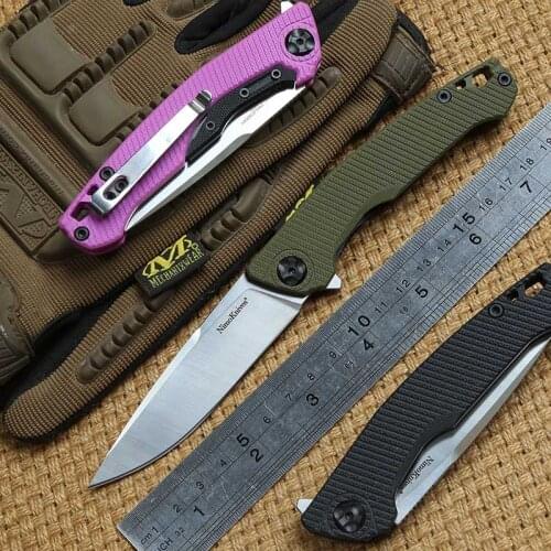 Nimo knives PROLETARLAN Flipper folding knife 9Cr18mov Blade ball bearings G10 handle outdoor Camp survival Knives EDC tools