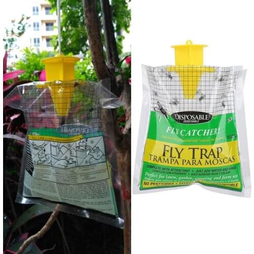 Hanging Bait Bag Fly Catcher Killer Flies Flytrap Trap Garden Home Yard Supplies Fly trap bag for Pest Control