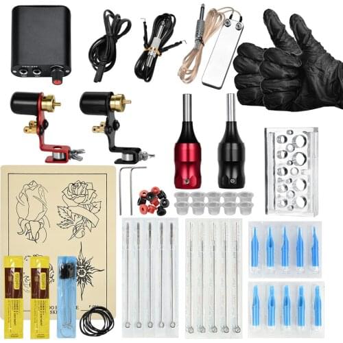 Rotary Tattoo Machine Set Shader & Liner Assorted Tatoo Motor Gun Kits Supply Permanent Makeup Maquiagem Tool Set For Artists