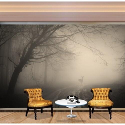 Modern Tree Sky Natural Landscape Canvas Painting Poster and Printing Cuadro Wall Art Living Room Home Decoration (Frameless)