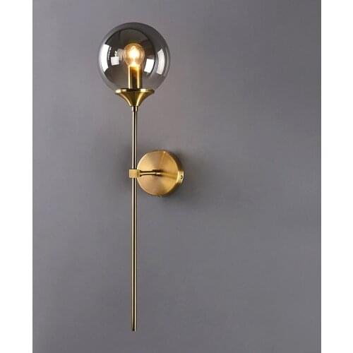 Modern lamp glass ball bedroom living room dining room bedroom lamp home deco