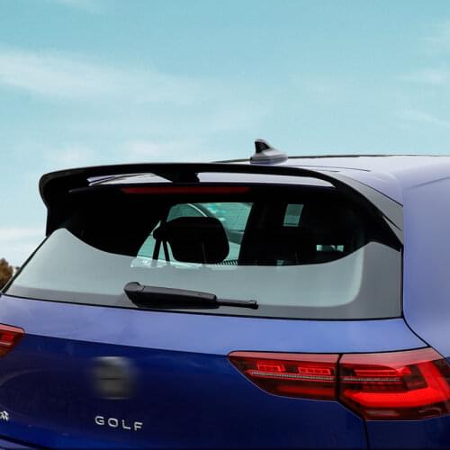 Trunk Spoiler Contrast Color Design Type GZ Car Rear Wing ABS Material Refit Accessories Spoiler For VW Golf MK8 Rline