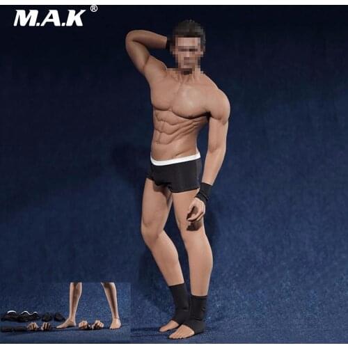 1:6 Scale Male Muscular Body Figure Super-Flexible Seamless Body With Stainless Steel Skeleton Not included Head Fit PH Head