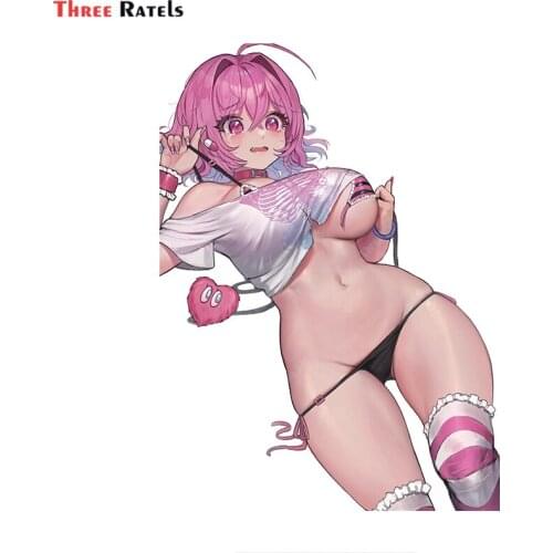 Three Ratels A639 Yumemi Riamu And Altair Idolmaster Cute Anime Girl For Suzuki Motorcycle Stickers Fashion Personalized Decal